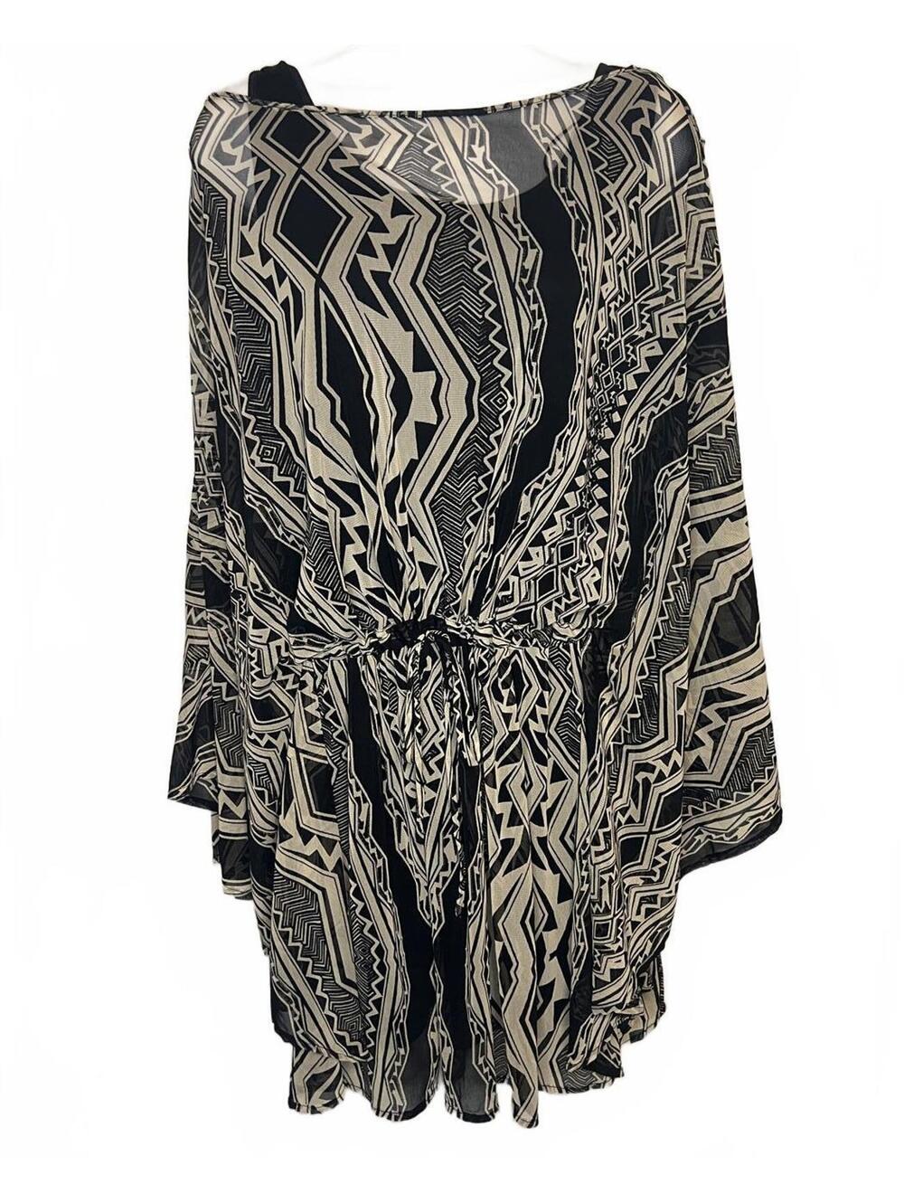 NWT Vertigo Paris Aesthetic Geometric Tunic - Parisian Chic Mod Mini Dress XL